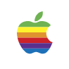 Regenboogkleurig Apple logo