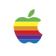 Regenboogkleurig Apple logo